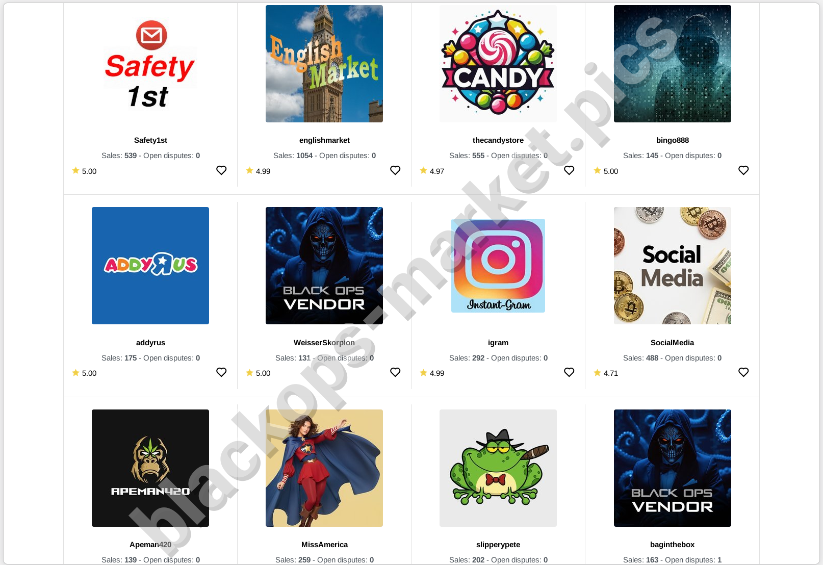 Blackops marketplace product grid with advanced filters 2026